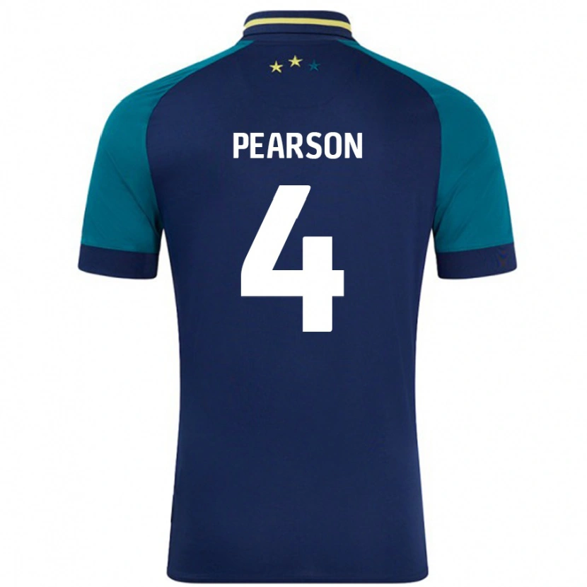 Danxen Herren Matty Pearson #4 Marine Dunkelgrün Auswärtstrikot Trikot 2024/25 T-Shirt Schweiz