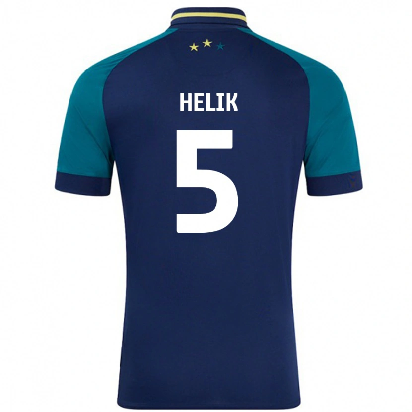 Danxen Herren Michal Helik #5 Marine Dunkelgrün Auswärtstrikot Trikot 2024/25 T-Shirt Schweiz