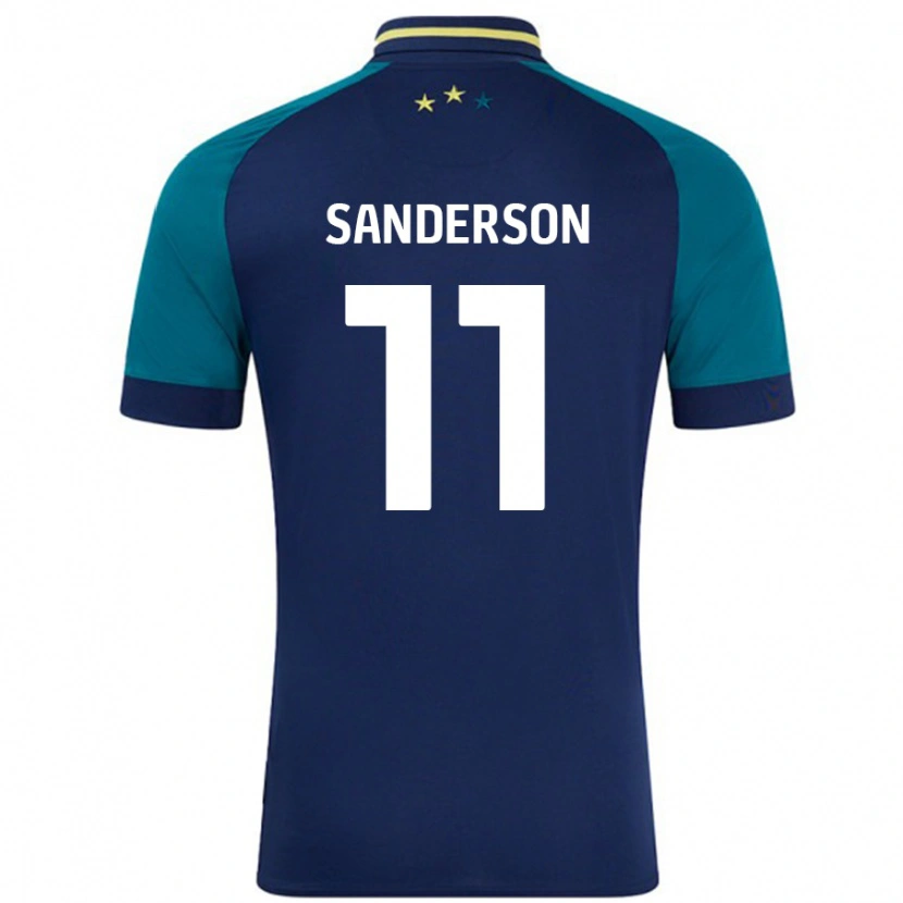 Danxen Herren Brittany Sanderson #11 Marine Dunkelgrün Auswärtstrikot Trikot 2024/25 T-Shirt Schweiz