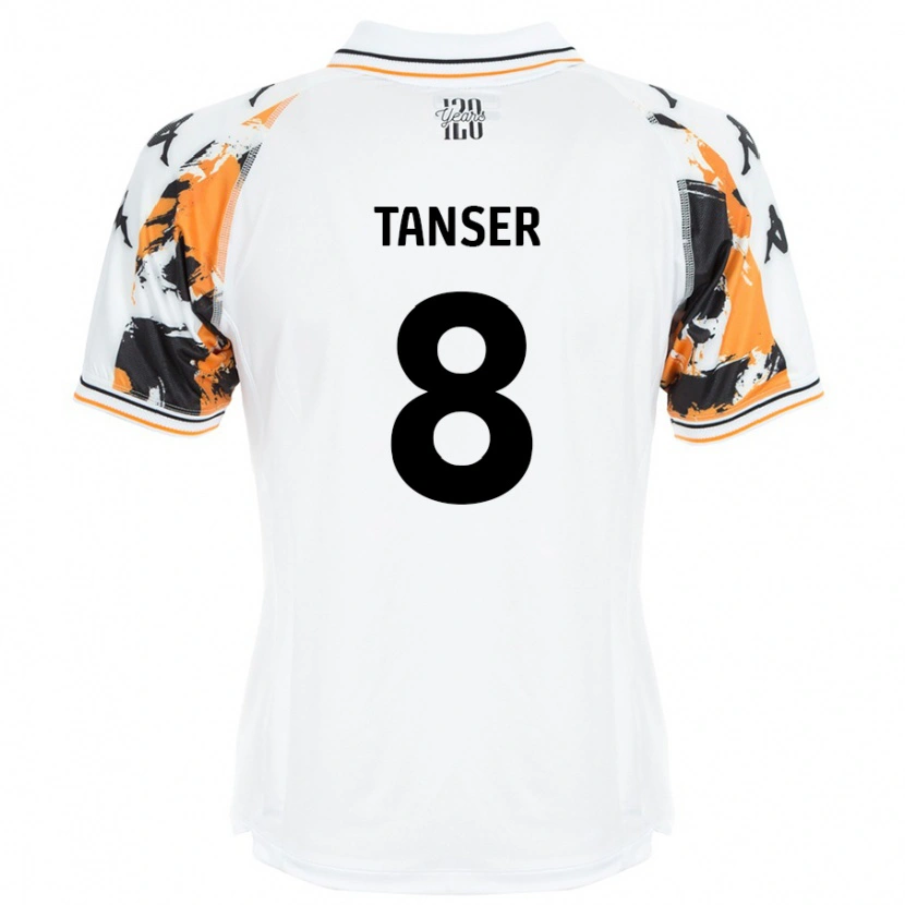 Danxen Herren Ellie Tanser #8 Weiß Auswärtstrikot Trikot 2024/25 T-Shirt Schweiz