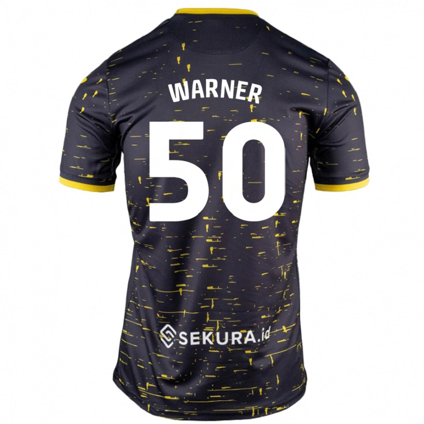 Danxen Herren Jaden Warner #50 Schwarz Gelb Auswärtstrikot Trikot 2024/25 T-Shirt Schweiz