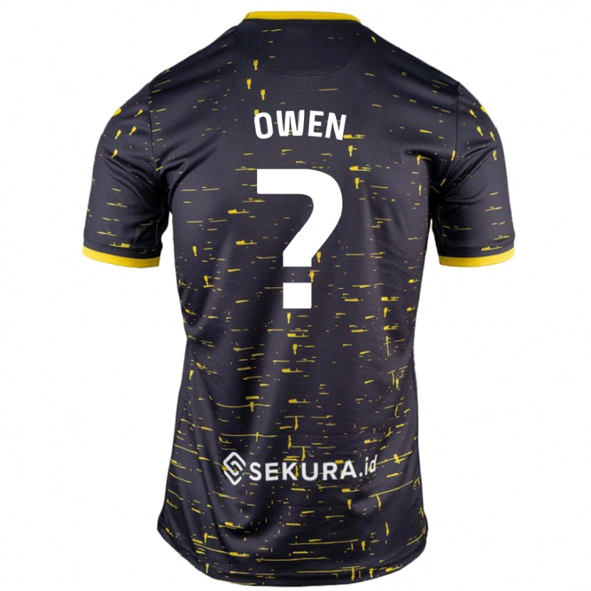 Danxen Herren Jaiden Owen #0 Schwarz Gelb Auswärtstrikot Trikot 2024/25 T-Shirt Schweiz