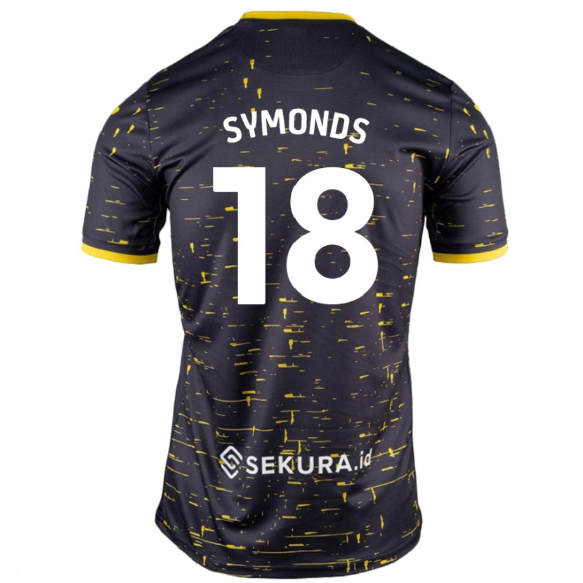 Danxen Herren Freya Symonds #18 Schwarz Gelb Auswärtstrikot Trikot 2024/25 T-Shirt Schweiz