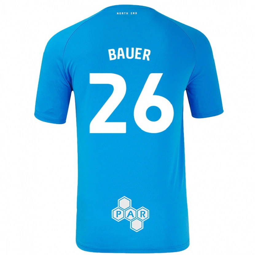 Danxen Herren Patrick Bauer #26 Himmelblau Auswärtstrikot Trikot 2024/25 T-Shirt Schweiz