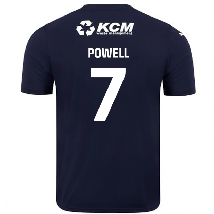 Danxen Herren Joe Powell #7 Marineblau Auswärtstrikot Trikot 2024/25 T-Shirt Schweiz