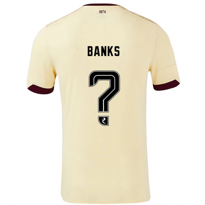 Danxen Herren Euan Banks #0 Creme Burgunderrot Auswärtstrikot Trikot 2024/25 T-Shirt Schweiz