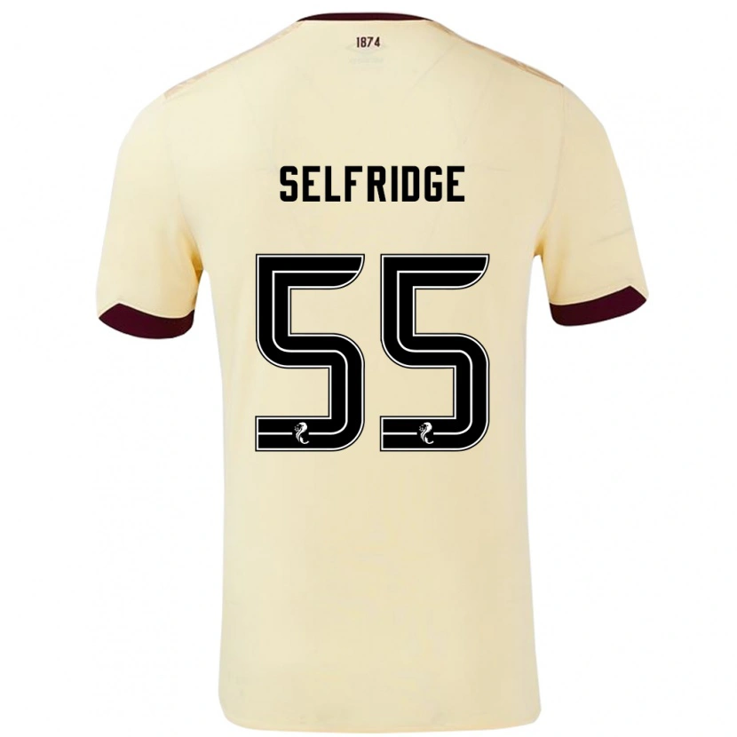 Danxen Herren Louis Selfridge #55 Creme Burgunderrot Auswärtstrikot Trikot 2024/25 T-Shirt Schweiz