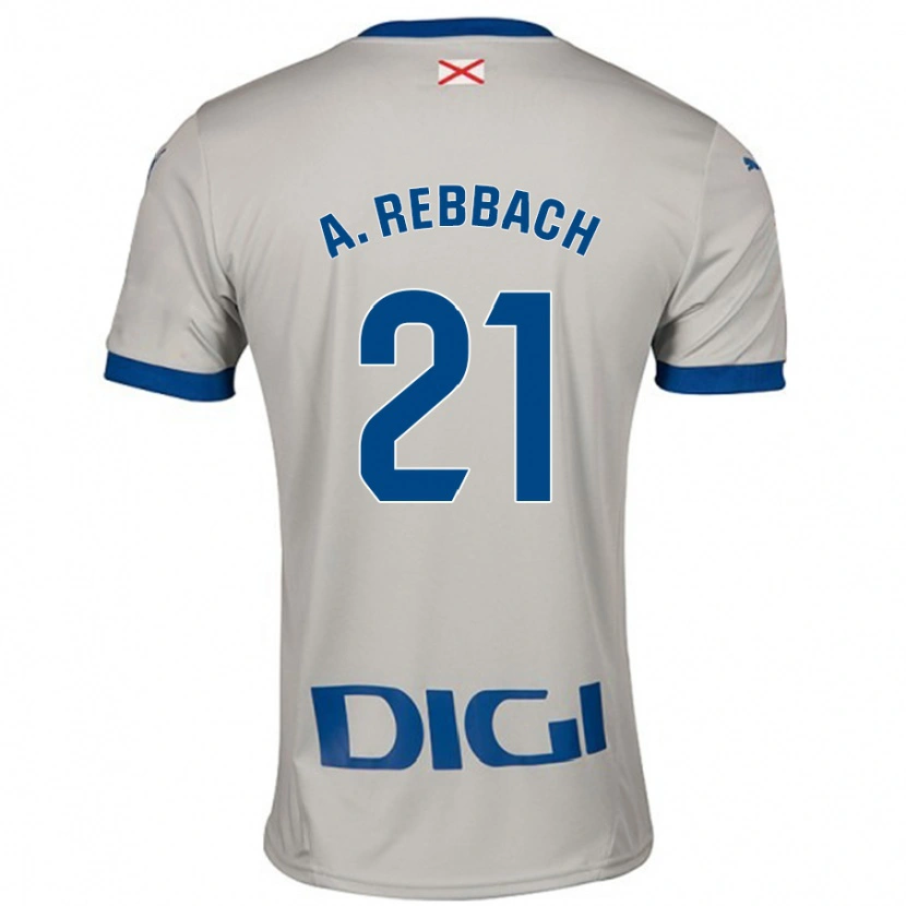 Danxen Herren Abde Rebbach #21 Hellgrau Auswärtstrikot Trikot 2024/25 T-Shirt Schweiz