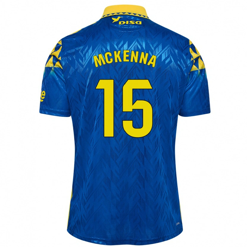 Danxen Herren Scott Mckenna #15 Blau Gelb Auswärtstrikot Trikot 2024/25 T-Shirt Schweiz