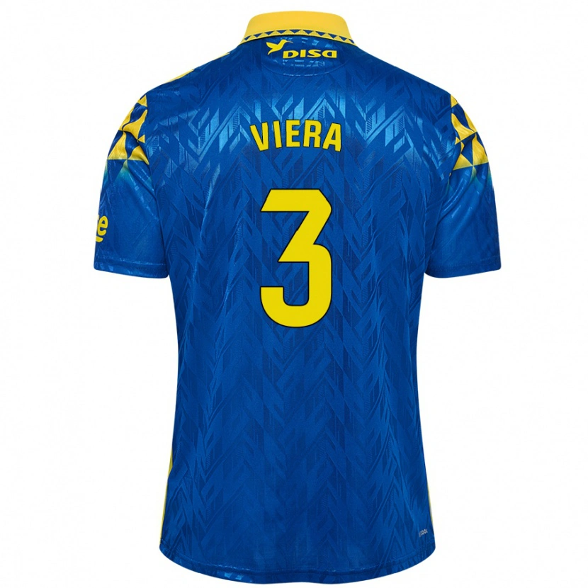 Danxen Herren Óliver Viera #3 Blau Gelb Auswärtstrikot Trikot 2024/25 T-Shirt Schweiz