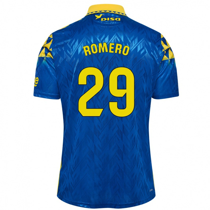 Danxen Herren Elías Romero #29 Blau Gelb Auswärtstrikot Trikot 2024/25 T-Shirt Schweiz