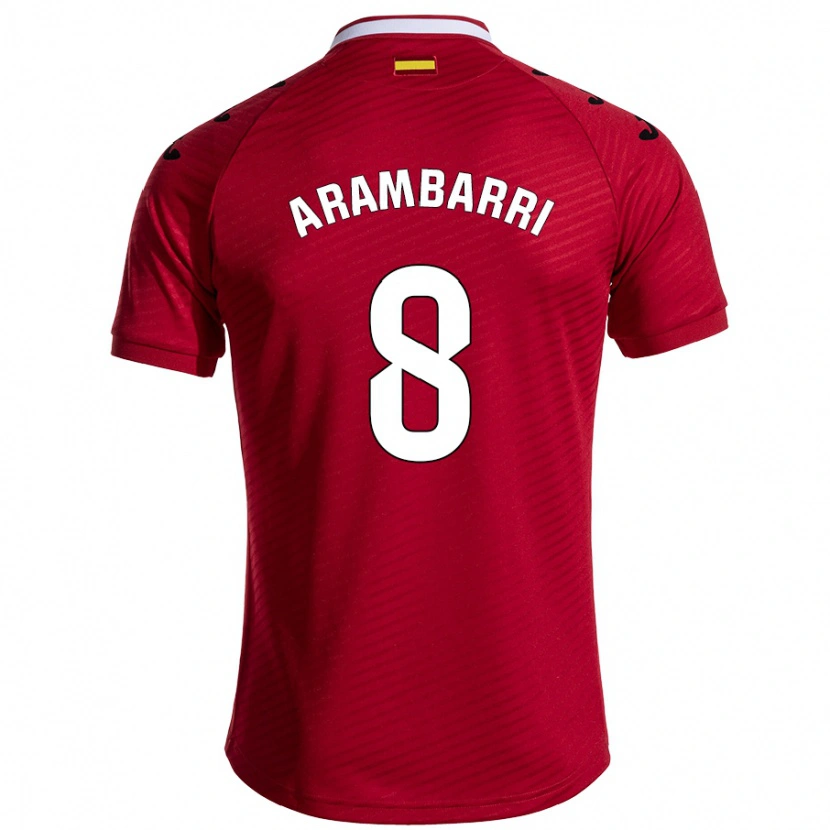 Danxen Herren Mauro Arambarri #8 Dunkelrot Auswärtstrikot Trikot 2024/25 T-Shirt Schweiz