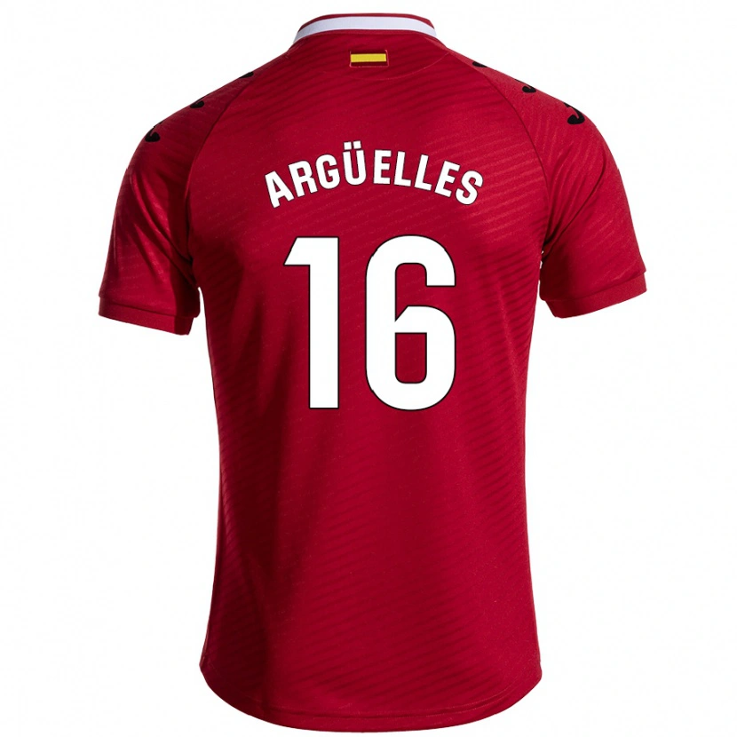 Danxen Herren David Argüelles #16 Dunkelrot Auswärtstrikot Trikot 2024/25 T-Shirt Schweiz