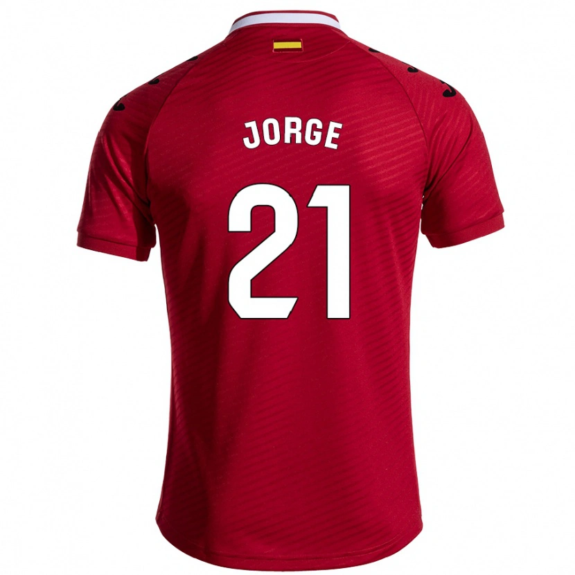 Danxen Herren Jeremy Jorge #21 Dunkelrot Auswärtstrikot Trikot 2024/25 T-Shirt Schweiz