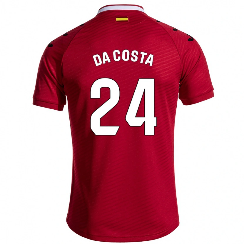 Danxen Herren Coba Da Costa #24 Dunkelrot Auswärtstrikot Trikot 2024/25 T-Shirt Schweiz