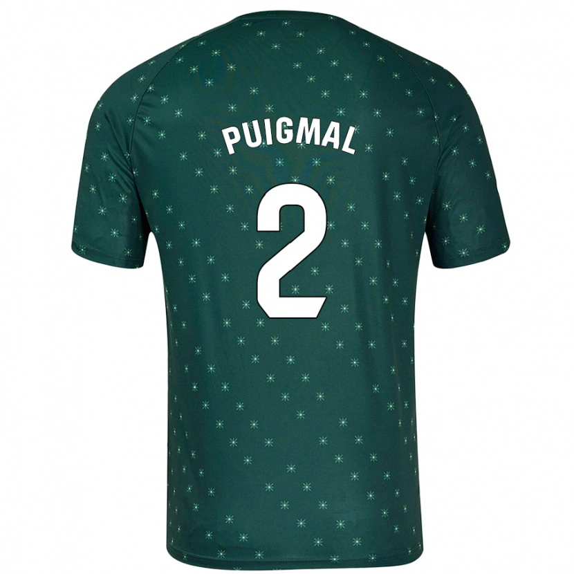 Danxen Herren Arnau Puigmal #2 Dunkelgrün Auswärtstrikot Trikot 2024/25 T-Shirt Schweiz