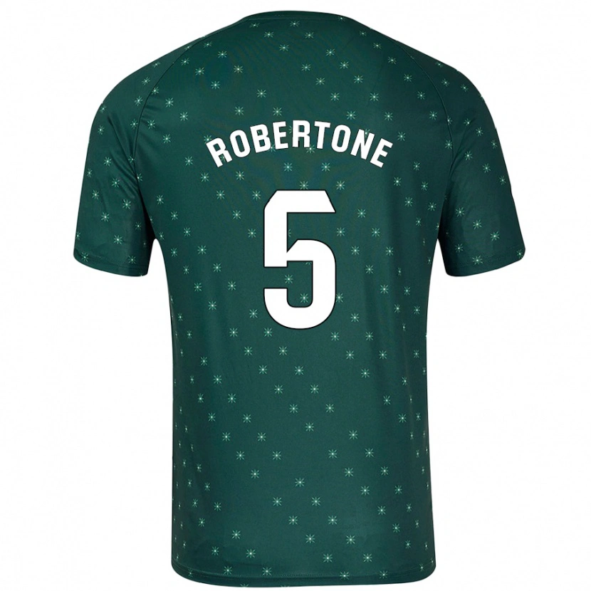 Danxen Herren Lucas Robertone #5 Dunkelgrün Auswärtstrikot Trikot 2024/25 T-Shirt Schweiz