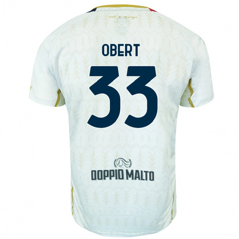 Danxen Herren Adam Obert #33 Weiß Auswärtstrikot Trikot 2024/25 T-Shirt Schweiz