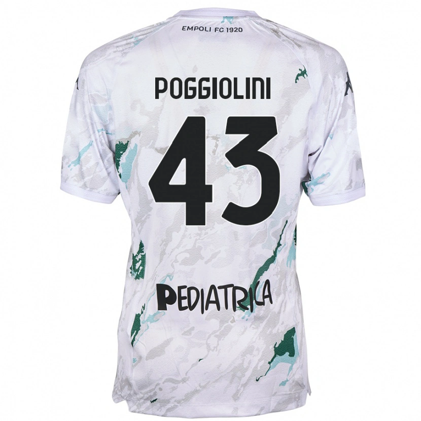 Danxen Herren Duccio Poggiolini #43 Grau Auswärtstrikot Trikot 2024/25 T-Shirt Schweiz