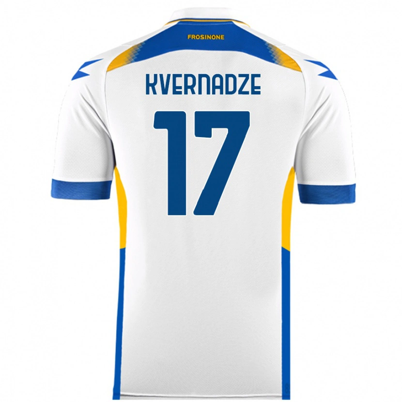 Danxen Herren Giorgi Kvernadze #17 Weiß Auswärtstrikot Trikot 2024/25 T-Shirt Schweiz