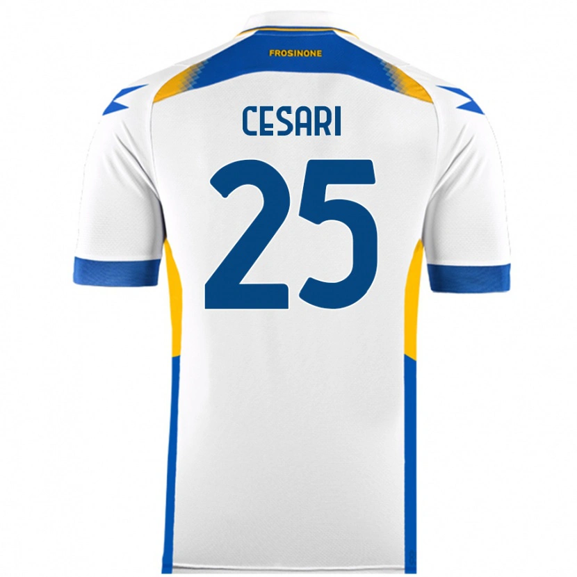 Danxen Herren Nicolò Cesari #25 Weiß Auswärtstrikot Trikot 2024/25 T-Shirt Schweiz