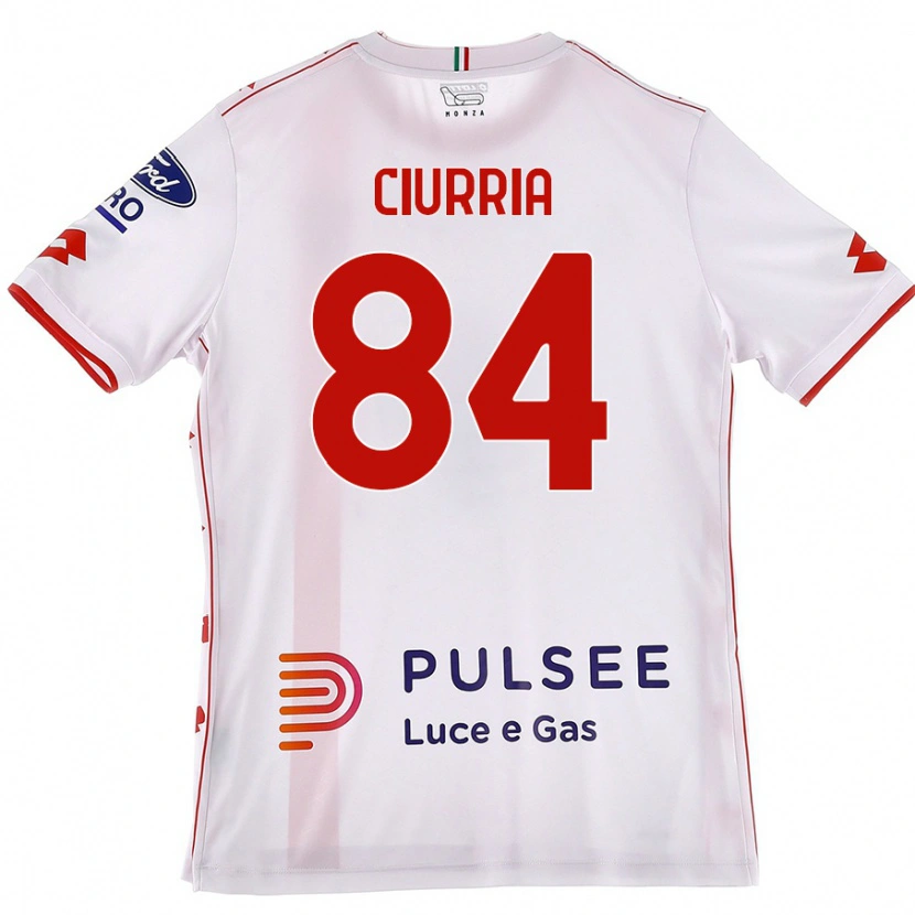 Danxen Herren Patrick Ciurria #84 Weiß Rot Auswärtstrikot Trikot 2024/25 T-Shirt Schweiz