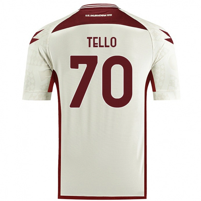 Danxen Herren Andrés Tello #70 Cremefarben Auswärtstrikot Trikot 2024/25 T-Shirt Schweiz