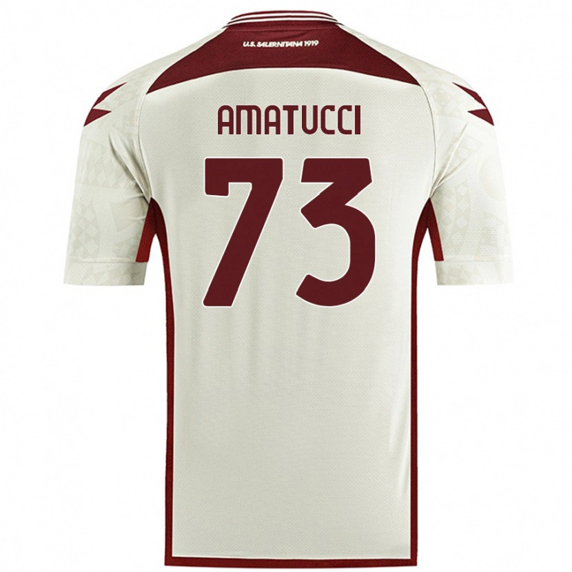 Danxen Herren Lorenzo Amatucci #73 Cremefarben Auswärtstrikot Trikot 2024/25 T-Shirt Schweiz