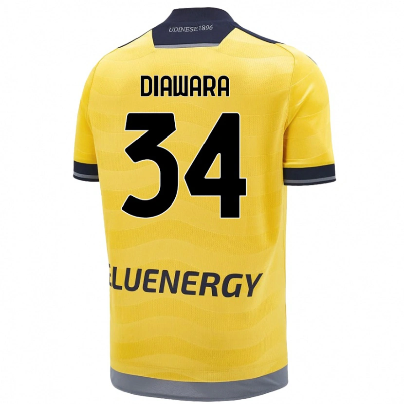 Danxen Herren Sekou Diawara #34 Golden Auswärtstrikot Trikot 2024/25 T-Shirt Schweiz