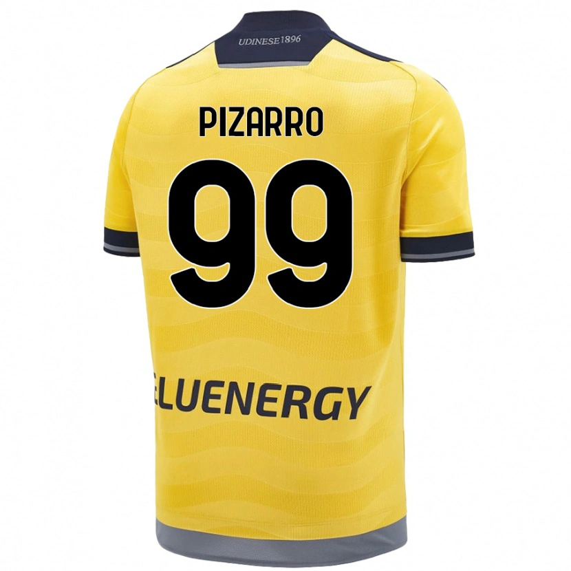 Danxen Herren Damián Pizarro #99 Golden Auswärtstrikot Trikot 2024/25 T-Shirt Schweiz