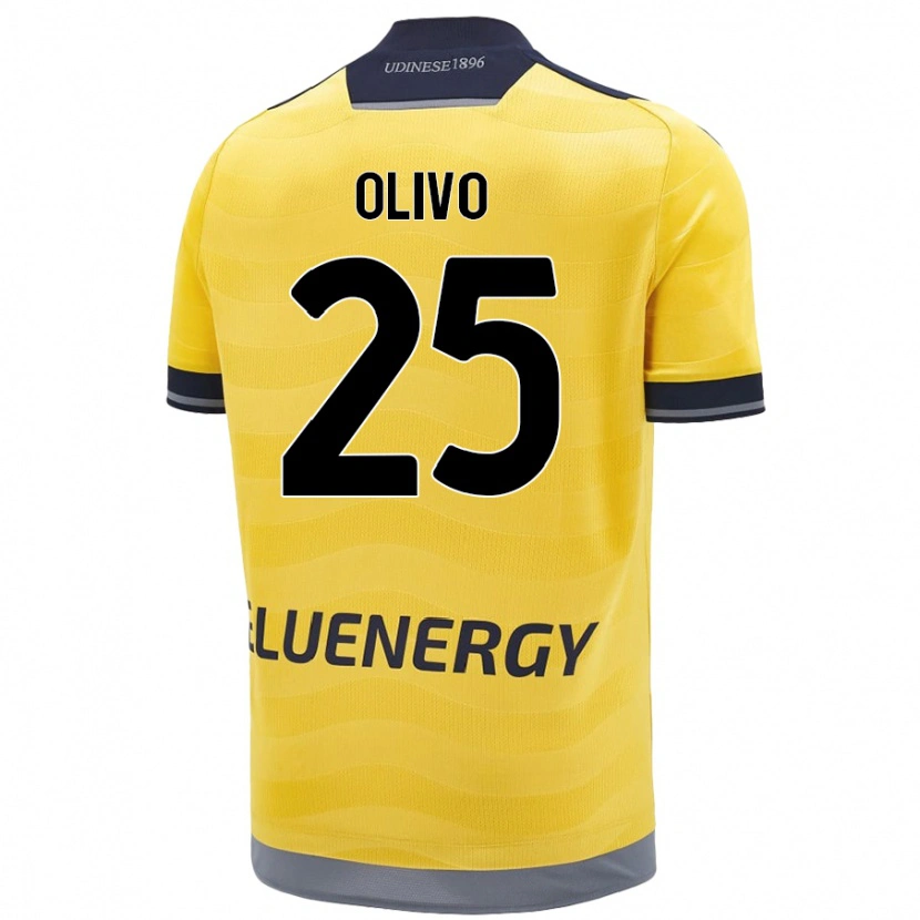 Danxen Herren Gioele Olivo #25 Golden Auswärtstrikot Trikot 2024/25 T-Shirt Schweiz