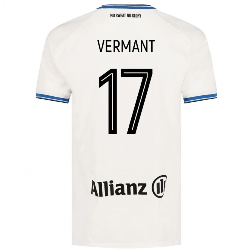 Danxen Herren Romeo Vermant #17 Weiß Auswärtstrikot Trikot 2024/25 T-Shirt Schweiz