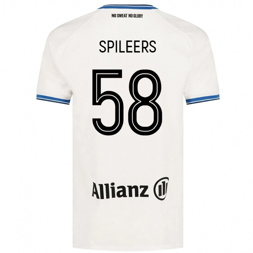 Danxen Herren Jorne Spileers #58 Weiß Auswärtstrikot Trikot 2024/25 T-Shirt Schweiz