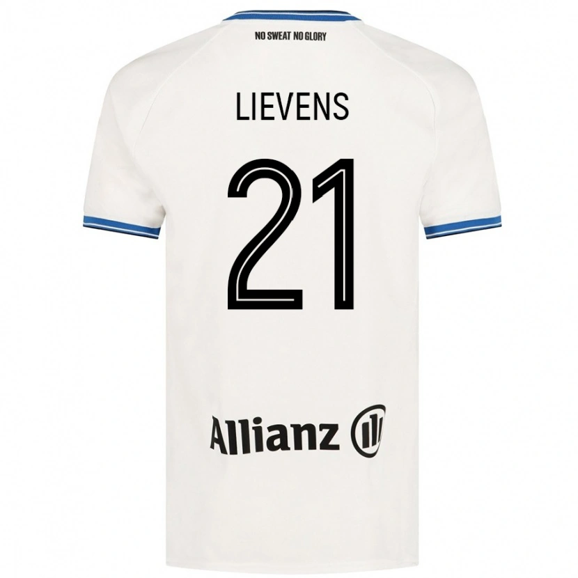 Danxen Herren Caitlin Lievens #21 Weiß Auswärtstrikot Trikot 2024/25 T-Shirt Schweiz