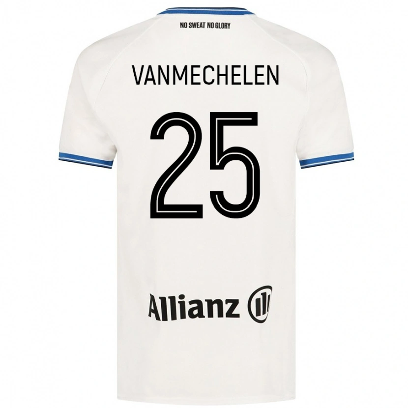 Danxen Herren Davinia Vanmechelen #25 Weiß Auswärtstrikot Trikot 2024/25 T-Shirt Schweiz