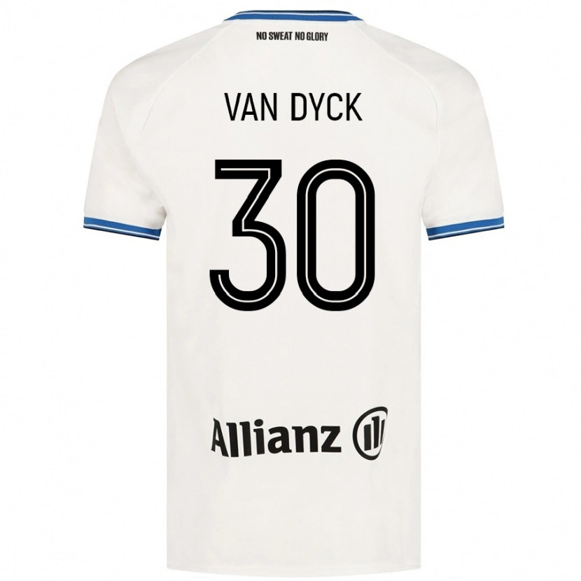 Danxen Herren Nell Van Dyck #30 Weiß Auswärtstrikot Trikot 2024/25 T-Shirt Schweiz