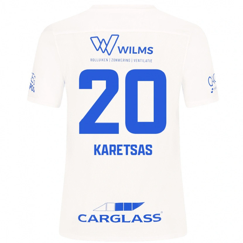 Danxen Herren Konstantinos Karetsas #20 Weiß Auswärtstrikot Trikot 2024/25 T-Shirt Schweiz