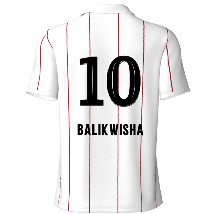 Danxen Herren Michel-Ange Balikwisha #10 Weiß Schwarz Auswärtstrikot Trikot 2024/25 T-Shirt Schweiz