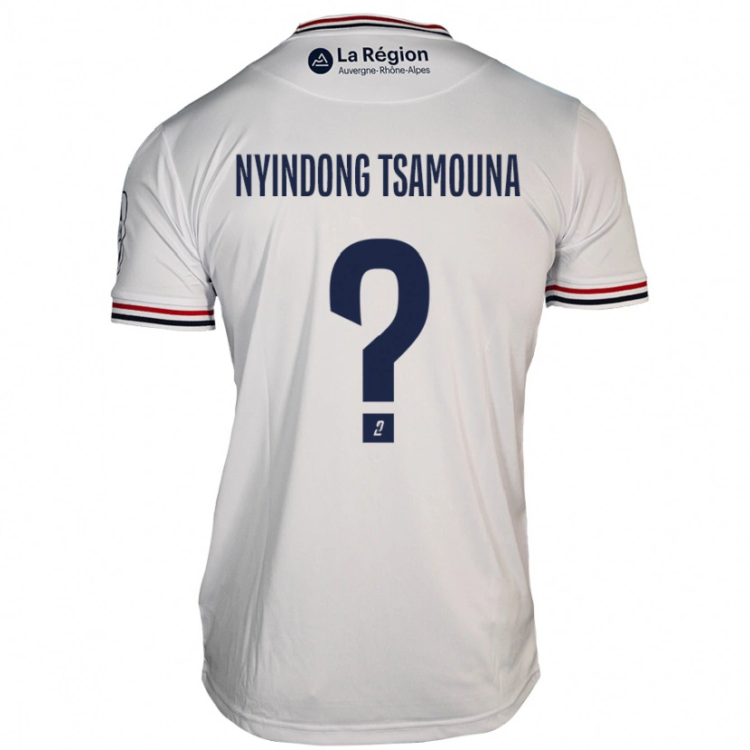 Danxen Herren Jean Nyindong Tsamouna #0 Weiß Auswärtstrikot Trikot 2024/25 T-Shirt Schweiz