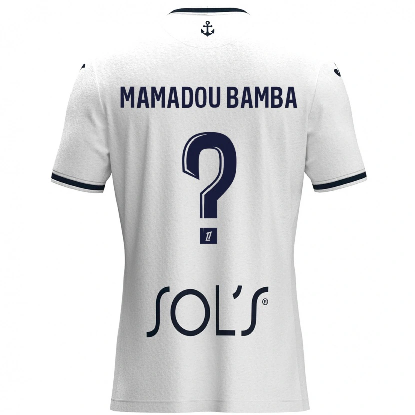 Danxen Herren Ben Mamadou Bamba #0 Weiß Dunkelblau Auswärtstrikot Trikot 2024/25 T-Shirt Schweiz