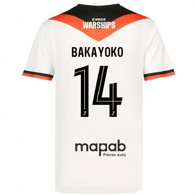 Danxen Herren Tiemoué Bakayoko #14 Weiß Auswärtstrikot Trikot 2024/25 T-Shirt Schweiz