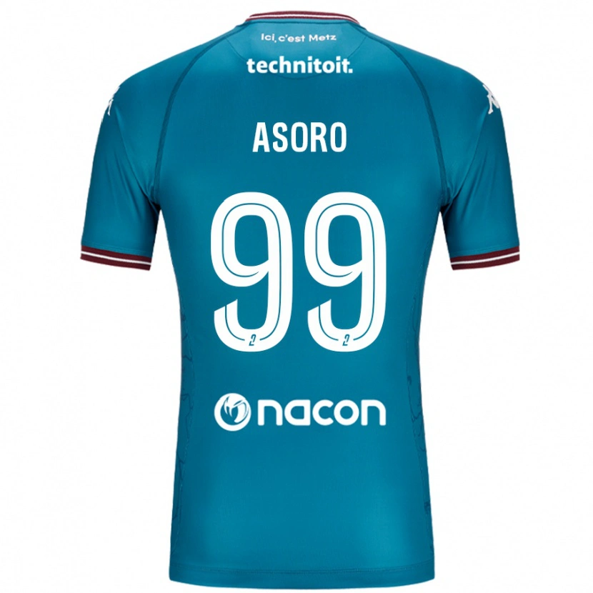 Danxen Herren Joel Asoro #99 Blau Petrol Auswärtstrikot Trikot 2024/25 T-Shirt Schweiz