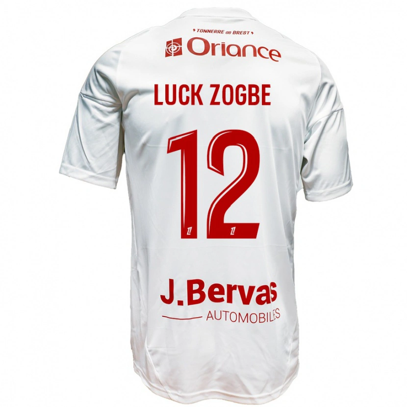 Danxen Herren Luck Zogbé #12 Weiß Rot Auswärtstrikot Trikot 2024/25 T-Shirt Schweiz