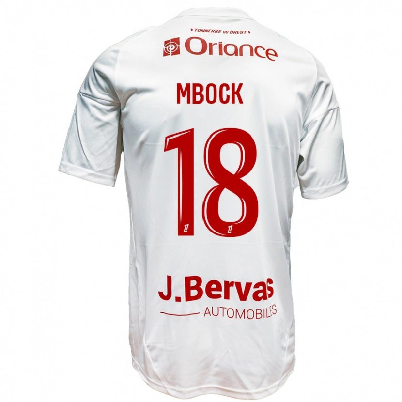 Danxen Herren Hianga'a Mbock #18 Weiß Rot Auswärtstrikot Trikot 2024/25 T-Shirt Schweiz