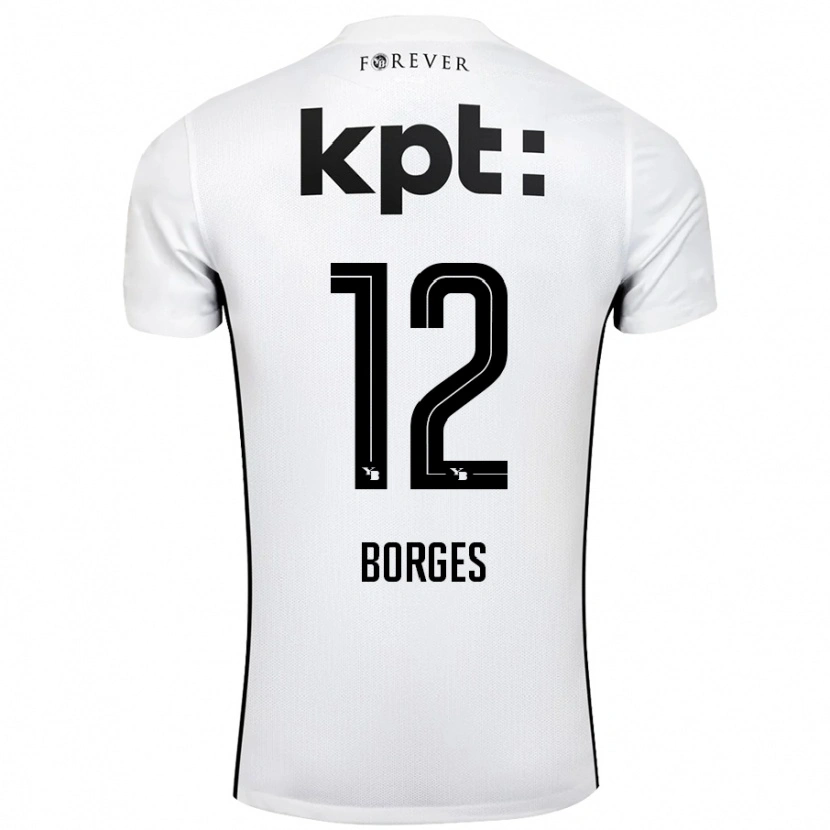 Danxen Herren David Borges #12 Weiß Schwarz Auswärtstrikot Trikot 2024/25 T-Shirt Schweiz