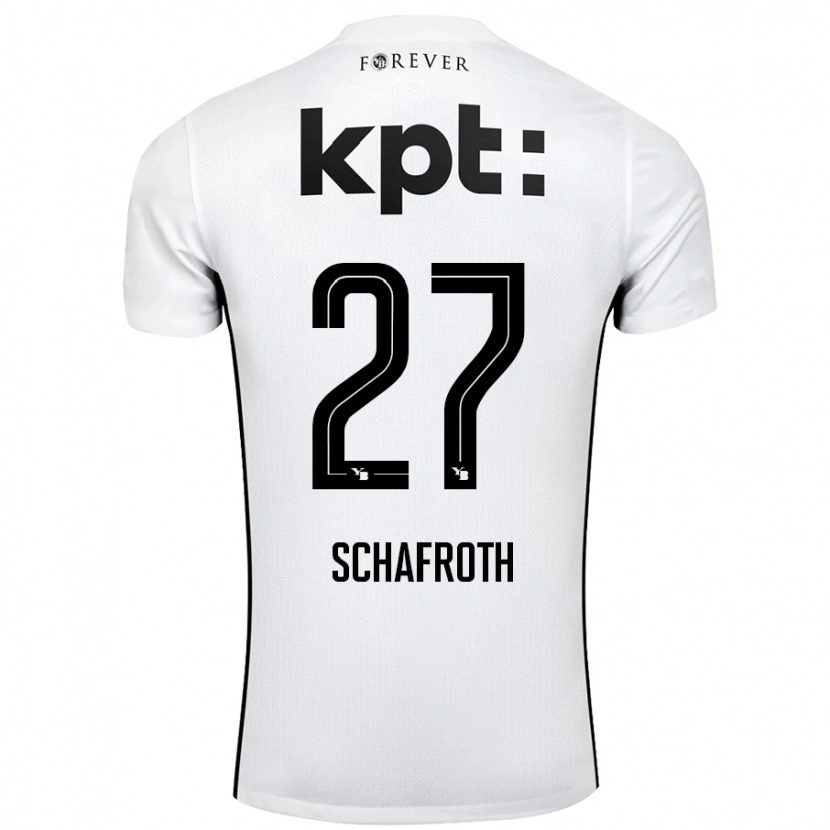 Danxen Herren Reto Schafroth #27 Weiß Schwarz Auswärtstrikot Trikot 2024/25 T-Shirt Schweiz