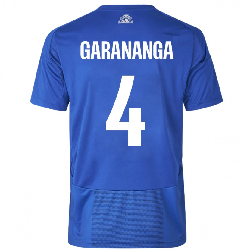 Danxen Herren Munashe Garananga #4 Weiß Blau Auswärtstrikot Trikot 2024/25 T-Shirt Schweiz