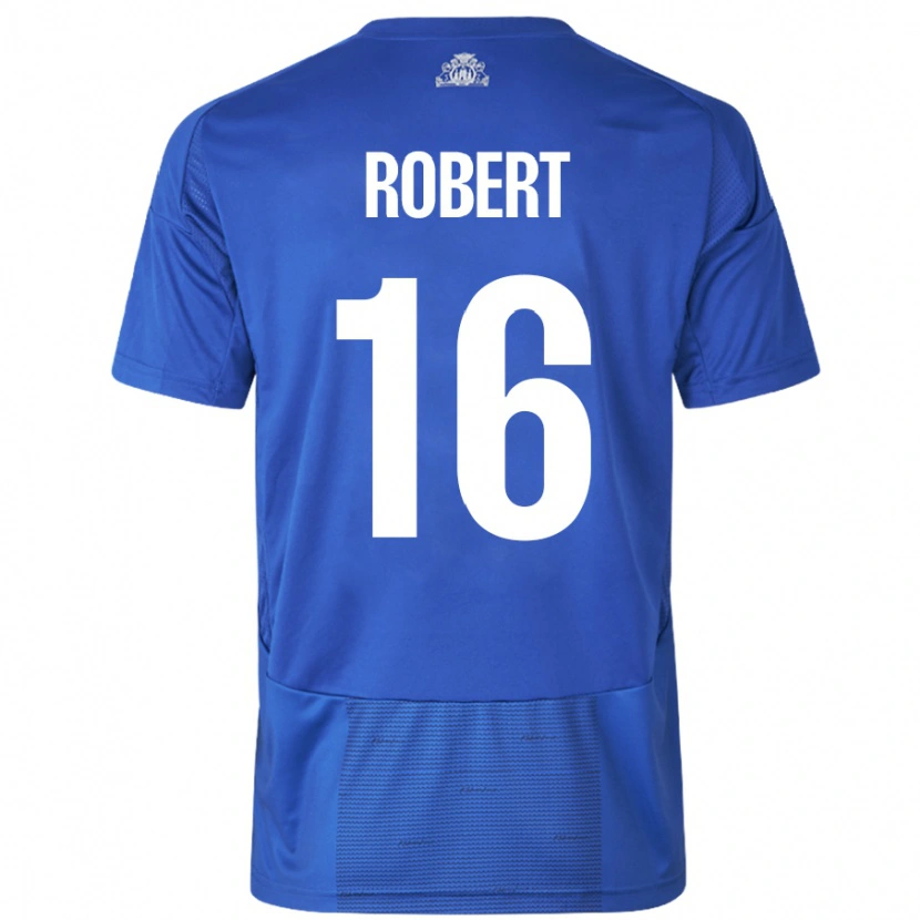 Danxen Herren Robert #16 Weiß Blau Auswärtstrikot Trikot 2024/25 T-Shirt Schweiz