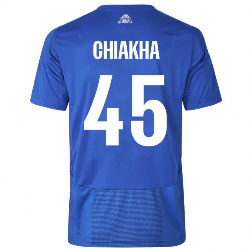 Danxen Herren Amin Chiakha #45 Weiß Blau Auswärtstrikot Trikot 2024/25 T-Shirt Schweiz