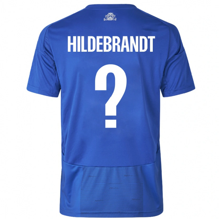 Danxen Herren Sylvester Hildebrandt #0 Weiß Blau Auswärtstrikot Trikot 2024/25 T-Shirt Schweiz